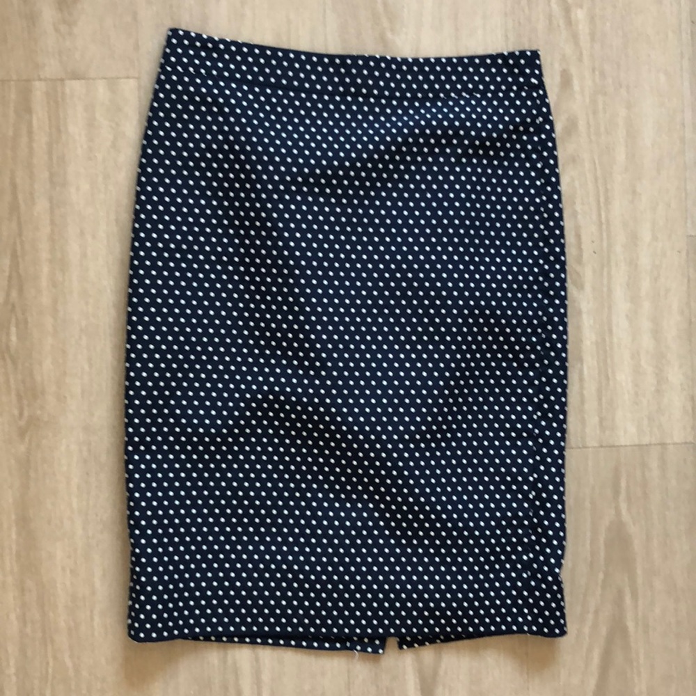 Polka dot pencil skirt